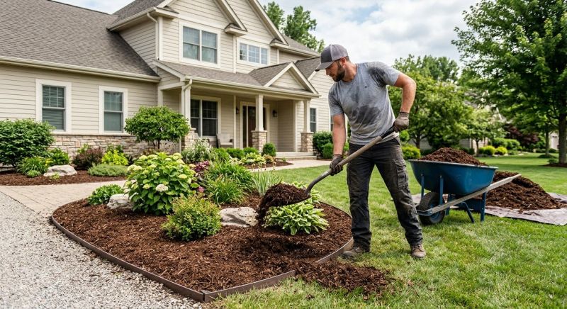 Pine Bark Mulch Installation in Honolulu, HI